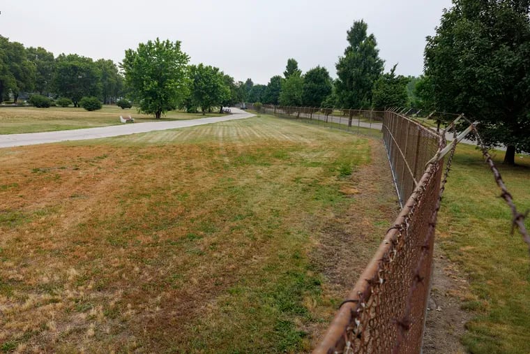 A view of land at 7979 State Rd. Philadelphia, Pa., where city officials hope to build a "wellness village" for people with addiction.